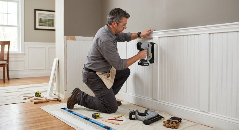 Chair Rail Installation in Kansas City, KS